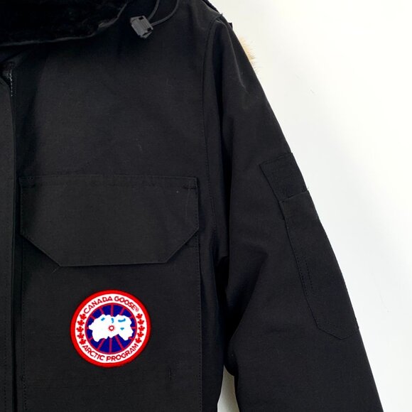 Canada Goose Arctic Program Black Parka With Fur Hood For Men - Picture 3 of 8